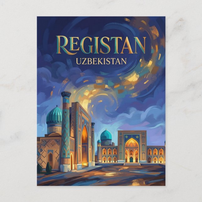 Carte Postale Place du Régistan Ouzbékistan (Devant)