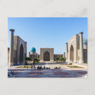 Carte Postale Place du Registan - Samarkand, Ouzbékistan, Asie