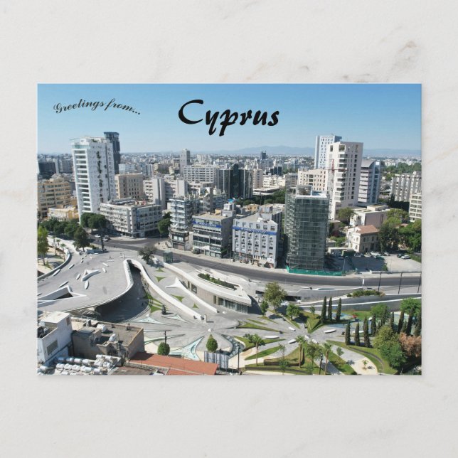 Carte Postale Place Eleftheria à Nicosia Chypre (Devant)