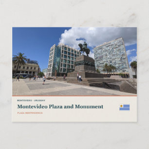 Carte Postale Place et Monument de Montevideo