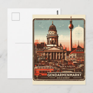 Carte Postale place Gendarmenmarkt Berlin - la Konzerthaus