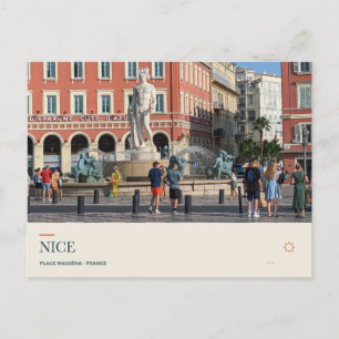 Carte Postale Place Masséna et la Fontaine du Soleil
