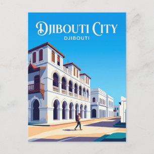 Carte Postale Place Ménélik Djibouti