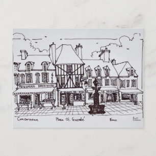 Carte Postale Place Saint-Guenole, Concarneau   Bretagne