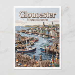 Carte Postale Place Saint-Pierre Gloucester Massachusetts