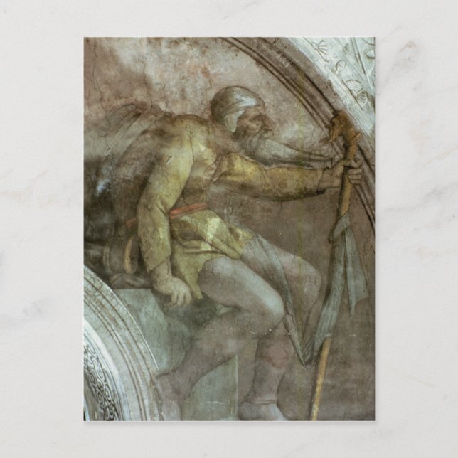 Carte Postale Plafond de chapelle de Sistine (Devant)