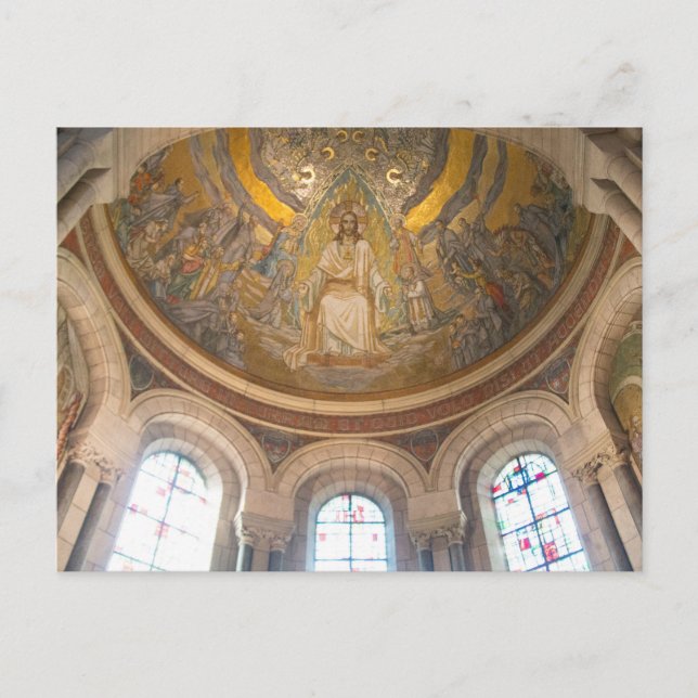 Carte Postale Plafond mosaïque de la basilique du Sacré-Coeur (Devant)