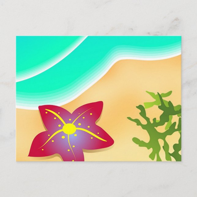 Carte Postale Plage (Devant)