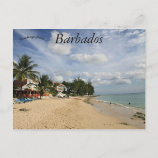 Carte Postale Plage à La Barbade
