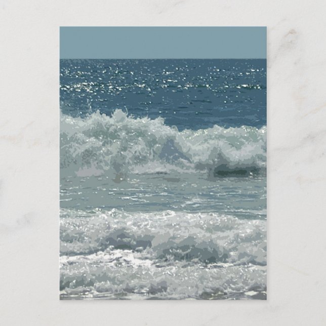 Carte Postale Plage à Montauk (Devant)