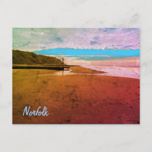 Carte Postale Plage à Mundesley, Norfolk par Alexandra Cook