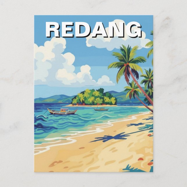 Carte Postale Plage à Redang Malaisie (Devant)