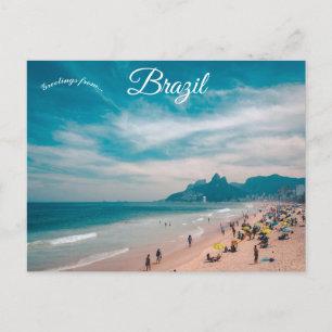 Carte Postale Plage à Rio de Janeiro Brésil