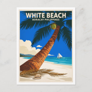 Carte Postale Plage Blanche, Boracay, Philippines Malay Voyage