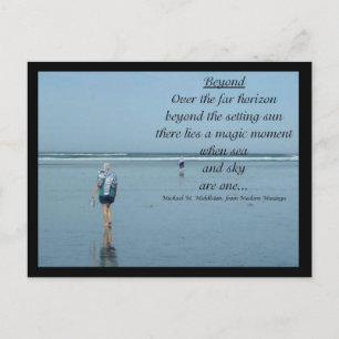 Carte Postale Plage bleue
