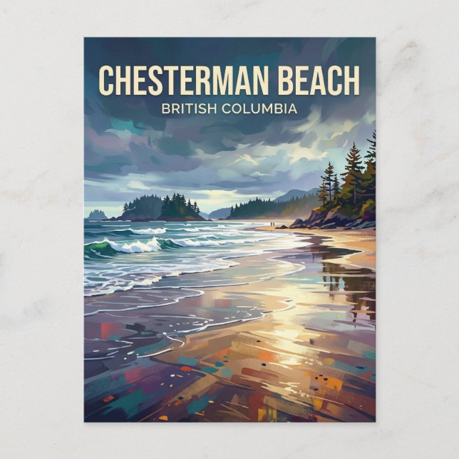 Carte Postale Plage Chesterman Canada (Devant)