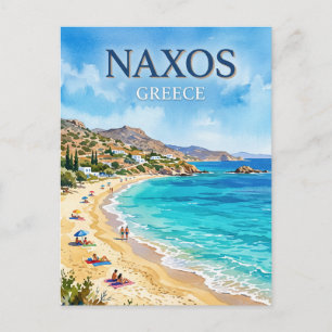 Carte Postale Plage d'Agios Prokopios Naxos Grèce