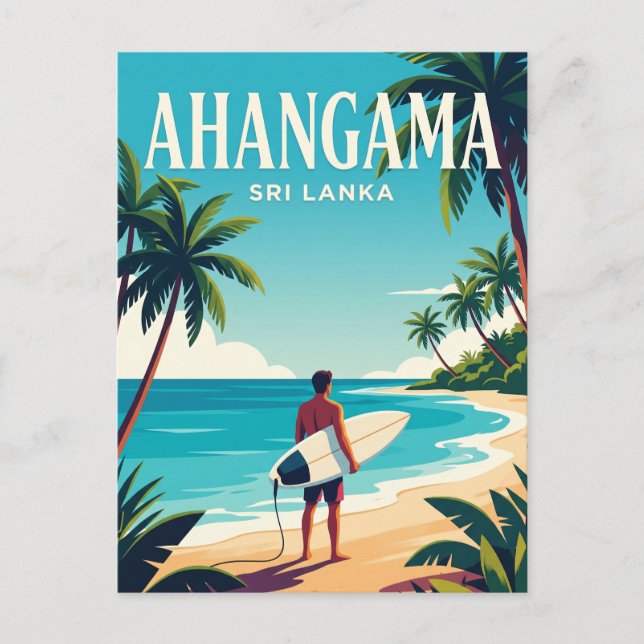 Carte Postale Plage d'Ahangama Sri Lanka (Devant)