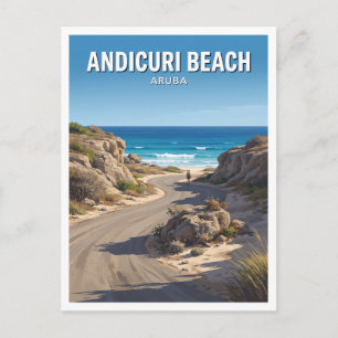 Carte Postale Plage d'Andicuri Santa Cruz Aruba