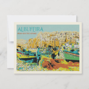 Carte Postale Plage de Albufeira Pescadores, Algarve, Portugal