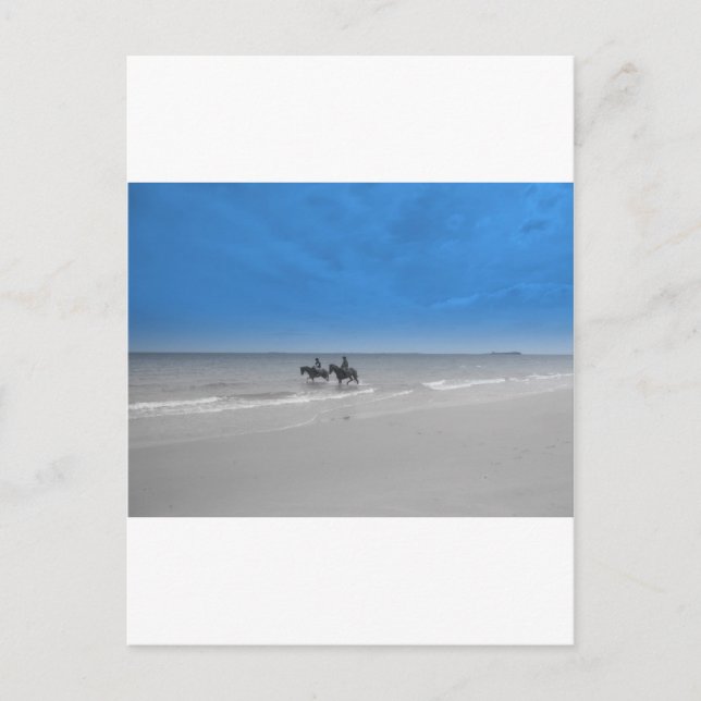 Carte Postale plage de bamburgh (Devant)