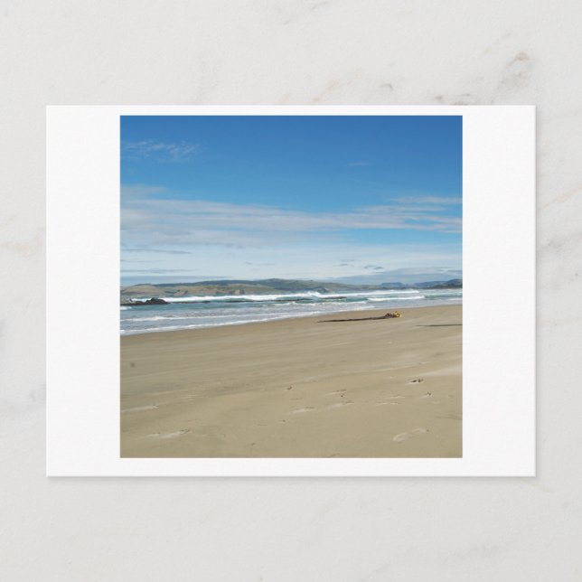 Carte Postale plage de base - carré (Devant)
