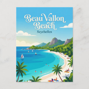 Carte Postale Plage de Beau Vallon Seychelles