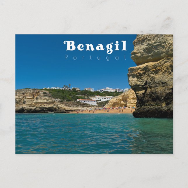Carte Postale Plage de Benagil - Portugal (Devant)