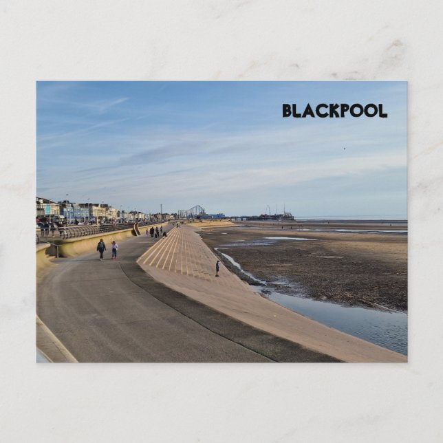 Carte Postale Plage de Blackpool (Devant)
