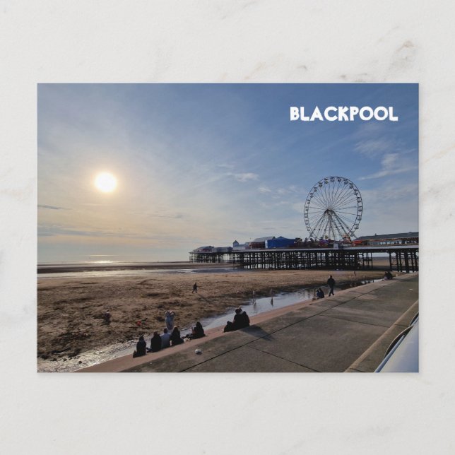Carte Postale Plage de Blackpool (Devant)