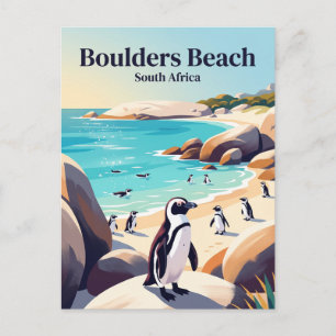 Carte Postale Plage de Boulders Afrique du Sud
