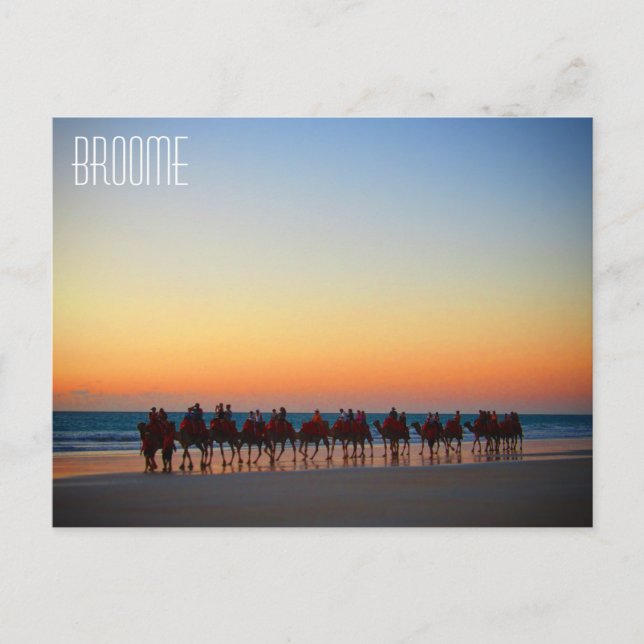 Carte Postale plage de Cable Beach Broome (Devant)