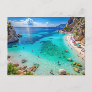 Carte Postale Plage de Cala Mariolu, Sardaigne Italie