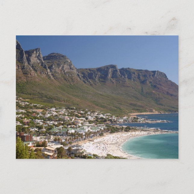Carte Postale Plage de Camps Bay et Twelve Apostles (Devant)