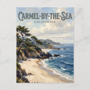 Carte Postale Plage de Carmel Californie