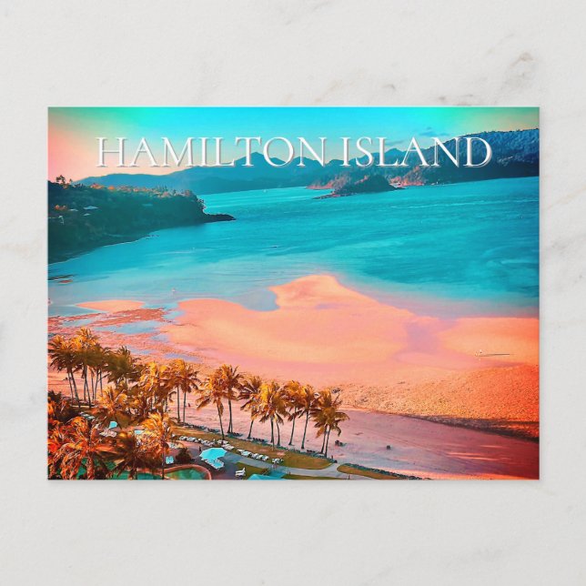 Carte Postale Plage de Catseye, île d'Hamilton, Queensland (Devant)