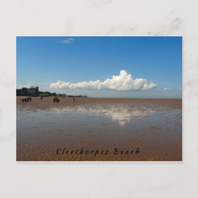 Carte Postale Plage de Cleethorpes (Devant)