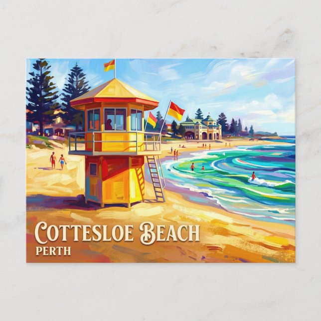 Carte Postale Plage de Cottesloe Australie (Devant)