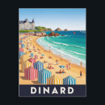 Carte Postale Plage de Dinard France<br><div class="desc">Dinard est une ville balnéaire pittoresque en Bretagne, dans le nord-ouest de la France, située sur l'estuaire de la Rance, en face de Saint-Malo. Connu pour son architecture Belle Époque, ses villas élégantes et ses promenades verdoyantes, Dinard s'est fait connaître à la fin du XIXe siècle et au début du...</div>