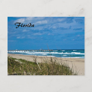 Carte Postale Plage de Floride et quai