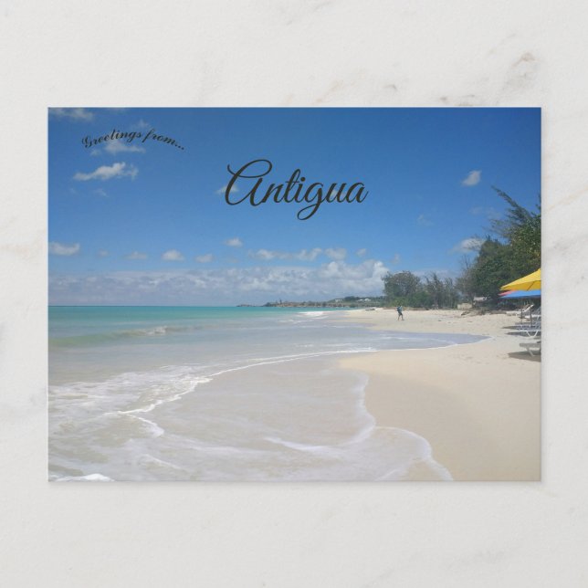 Carte Postale Plage de Fort James Antigua-et-Barbuda (Devant)