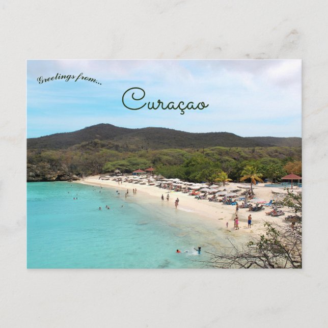 Carte Postale Plage de Grote Knip Curaçao (Devant)
