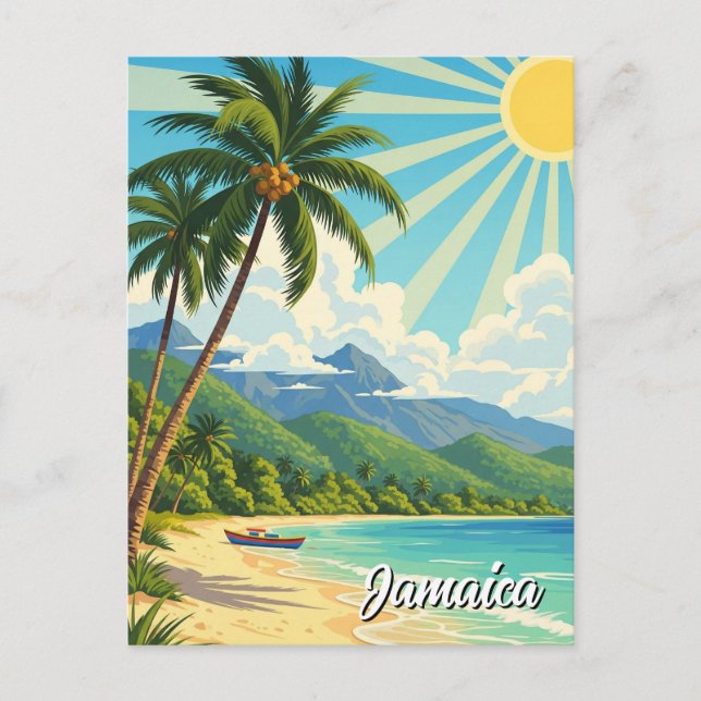 Carte Postale Plage de Jamaïque  (Devant)