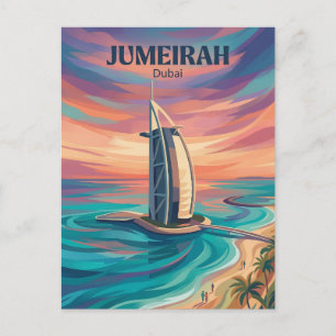 Carte Postale Plage de Jumeirah Émirats arabes unis
