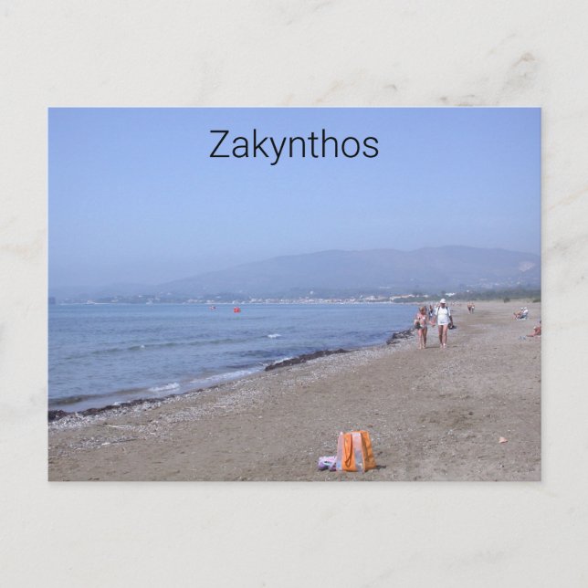 Carte Postale Plage de Kalamaki, Zante (Devant)