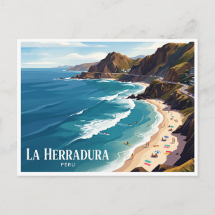 Carte Postale Plage de La Herradura Lima Pérou