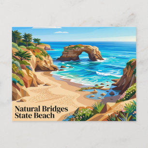Carte Postale Plage de l'État de Natural Bridges Californie