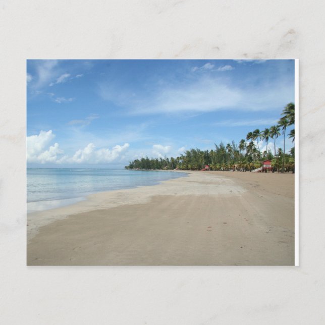 Carte Postale Plage de Luquillo, PR (Devant)