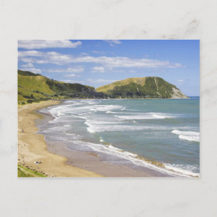 Carte Postale Plage de Makorori près de Gisborne, Eastland, Nouv