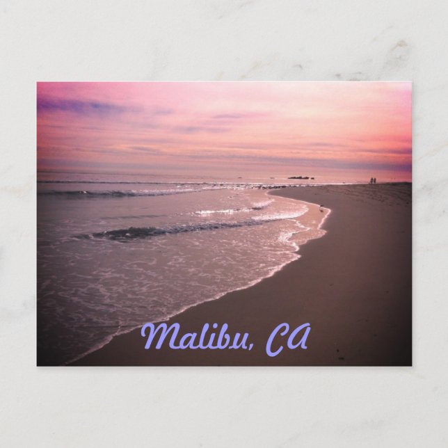 Carte Postale Plage de Malibu (Devant)
